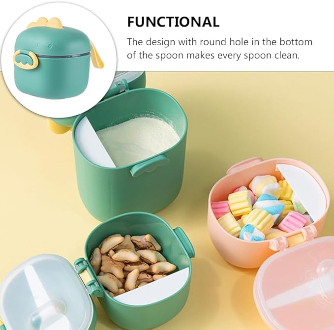 Toddmomy Milk Powder Box Milk Powder Container Holder Dispenser Holder Travel Food Container Dispenser Food