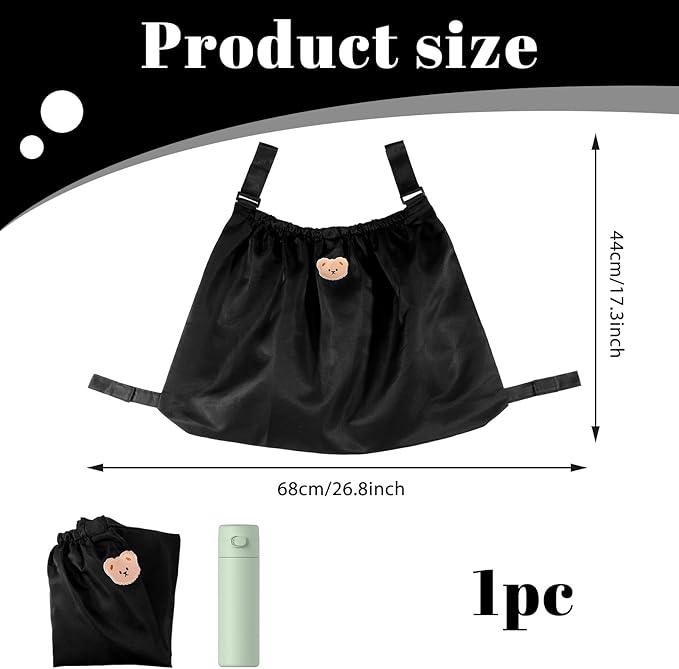 Large Capacity Stroller Organizer Bag, Universal Stroller Organizer, Adjustable Strollers Diaper Bag, for Storing Baby Formula, Bottles, and Other daily Necessities.