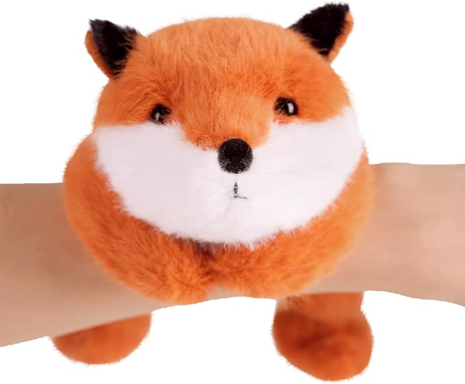 PEACH CAT Fox Plush Cute Fox Stuffed Animals Small Plushies Toy Pillow Gifts for Kids Brick Red