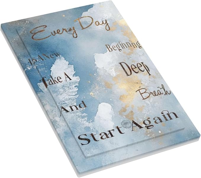 Decorative Light Switch Cover Plate Motivational Quotes Blue Abstract Texture 1 Gang No Device Single Blank Outlet Covers Wall Plates for Electrical Outlets Faceplate for Home Decor