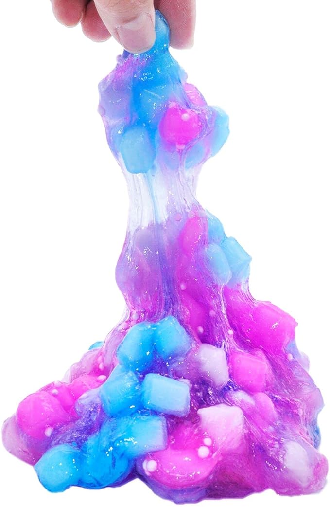 Unicorn Slime Kit for Girls 4-12,Supplies Makes Butter Slime,Candy Confetti,Glimmer Crunchy,Foam Crunchy,Jelly Cubes Slime Party Favors for Kids