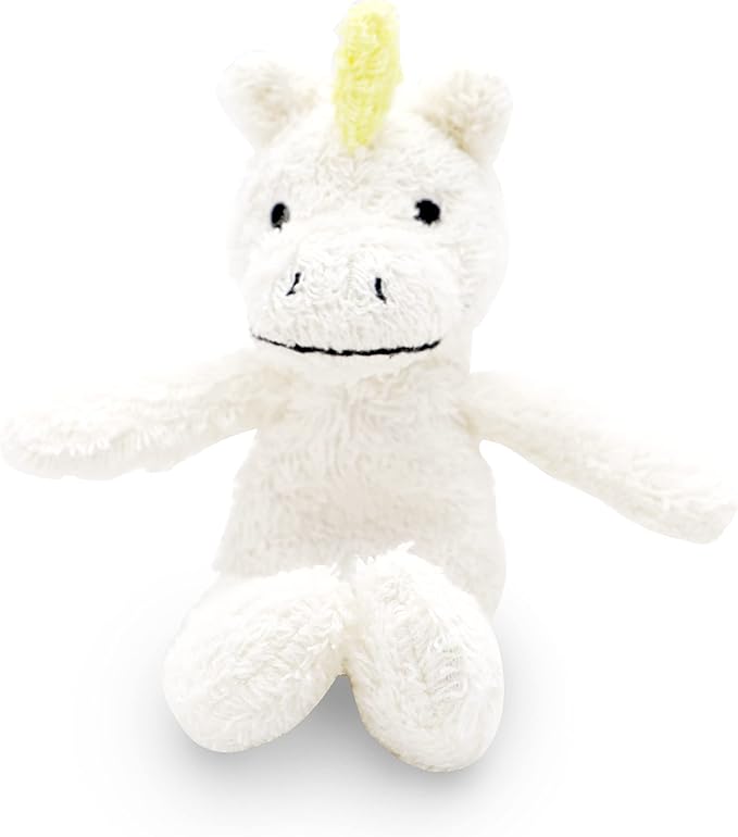 Thermal-Aid Zoo Mini — (Juno the Unicorn) — Mold-Resistant, Washable Hot & Cold Pack for Kids — Heating and Cooling Pad with Natural Corn Filling — Reusable Plush Toy
