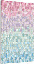 Colorful Mermaid Scales 1 Gang Light Switch Cover No Device Wall Plate Decorative Blank Switchplate Electrical Faceplate for Girls Bedroom Kids Baby Nursery Living Room Art Panel Decorate