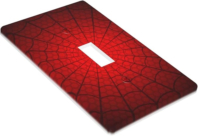 Spider Web Light Switch Cover Plates Decorative Single Toggle Wall Plate, 1 Gang Lightswitch Cover