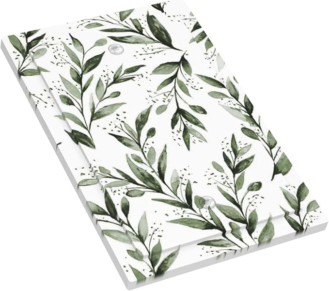 Green Leaf Olive Leaf Sage Floral Light Switch Cover Plate 1 Gang No Device Blank Electrical Wall Plates Faceplate Decorative Switch Plate Covers for Bedroom Living Room Decor
