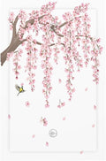 Pink Flower Tree Branch Cherry Blossom Tree Floral Birds Light Switch Cover Plate 1 Gang No Device Blank Electrical Wall Plates Faceplate Decorative Switch Plate Covers for Bedroom Living Room Decor