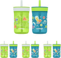 Contigo Kids’ Leighton Straw Tumbler with Spill-Proof Lid, 14 Oz., (Pack of 8)