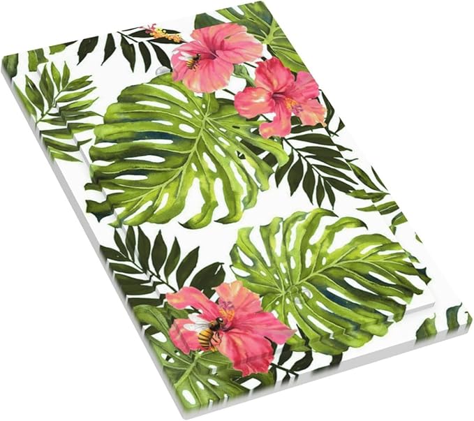 Outlet Covers Tropical Plant Green Palm 1 Gang Blank Light Switch Cover Decorative No Device Wall Plate Electrical Switch Plate Covers Dimmer Faceplate for Bedroom Bathroom Decor