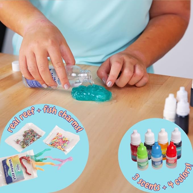 Aqua Endless Summer Rainbow Reef DIY Slime Kit – Vibrant Ocean-Themed Sensory Activity for Kids