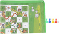 Snake Ladder Chess Board Game Washable Folding Non Woven Fabric Carpet Mat with Cartoon Pattern for Kids Family Indoor Outdoor Play Gift 60x45cm