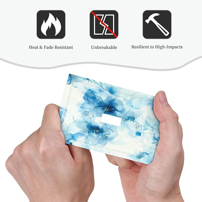 Watercolor Flower Blue White Large Floral Leaf Plants Decorative Light Switch Cover 1 Gang Single Toggle Device Electrical Faceplate Switchplates Decorator Outlet Wall Plate for Bedroom Living Room