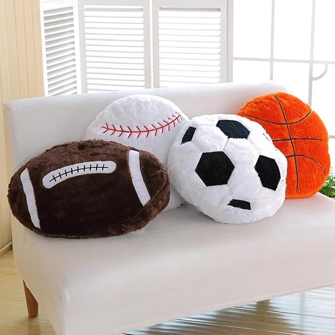 18inch Basketball Plush Pillow Soft Fluffy Stuffed Throw Pillows Toy Durable Basketball Plush Toys,Home Decor Cushion,for Kids Boy Girls Children Sports Toy Gift (Basketball)