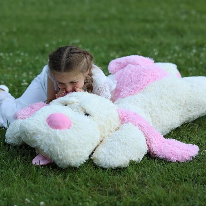 MaoGoLan 52 inches Giant Stuffed Puppy Dog Animal,Ultra Soft Large Dog Plush Soft Plush Dog Pillow Toy for Girls,Kids,Puppy Lover