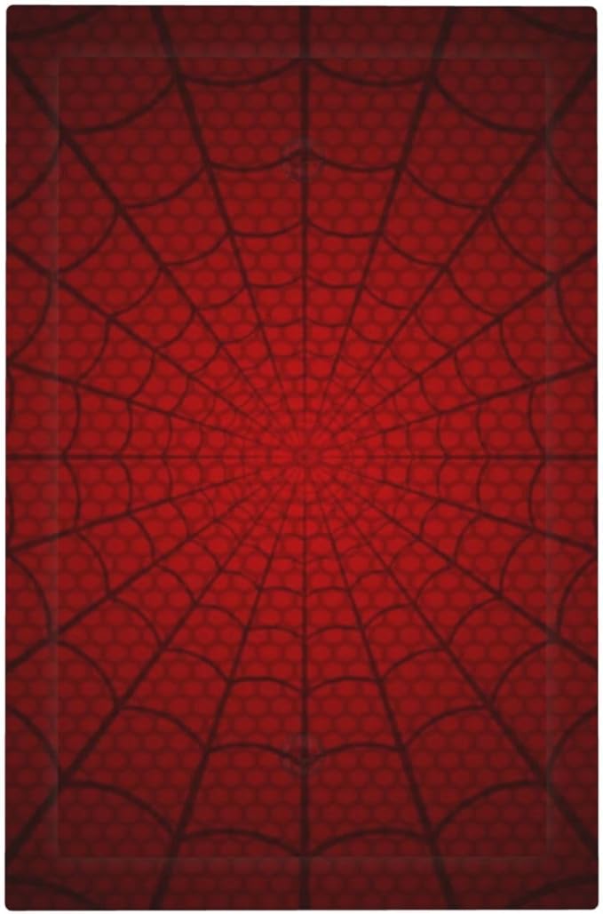 Light Switch Cover Red Black Spider Web Wall Plate Cover 1 Gang Blank No Device Decorative Outlet Covers Electrical Switchplate for Kids Room Home Decor