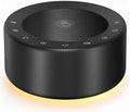 Kipcush White Noise Machine with Night Light – Nursery Sound Machine with Soft Non-Glare Lamp, 30 Soothing Sounds, 8 Color Lights, Up to 8-Hour Timer for Baby & Adults