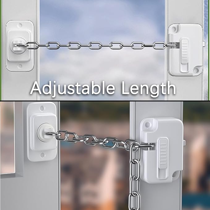 Cabinet Locks for Babies (2 Pack), Heavy Refrigerator Lock, for Fridge, Cabinets, Drawers, Dishwasher, Toilet, Window and Child Locks for Cabinets, Strong non-marking Adhesive No Drilling