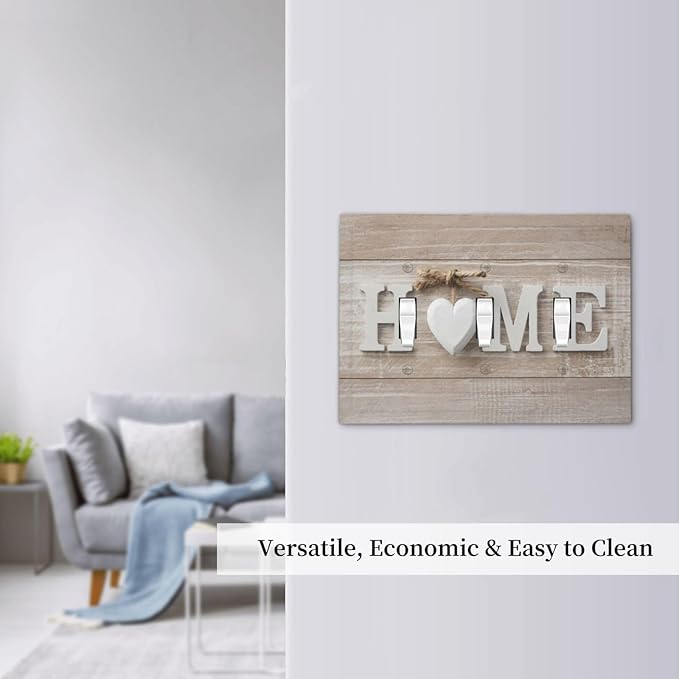 Farm Country Love Home Wood Print 3 Gang Light Switch Plate Decorative Triple Toggle Wall Plate Cover Electrical Faceplate Switch Face Plate