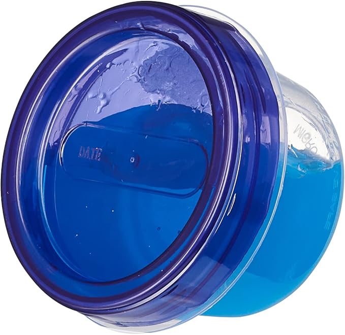 ELEGANT DISPOSABLES Baby Food Storage Containers 4 oz Food Storage Jars with Color Twist Lids Plastic Freezer Storage Pack of 24