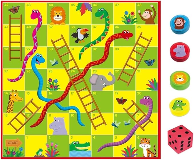 Galt Toys, Giant Snakes & Ladders Puzzle, for Ages 36