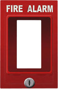 Novelty Fire Alarm Prank Single Rocker Switch Cover - 1-Gang Standard US Size Fire Station Themed Light Switch Covers for Game Room Decor