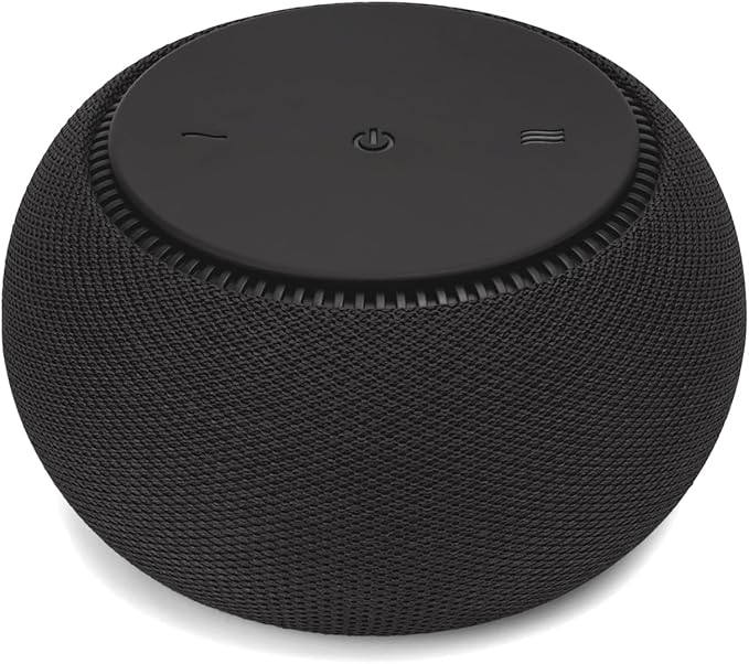 SNOOZ Pro - Smart White Noise Machine & Travel Case - Real Fan Inside, Non-Looping White Noise, Adjustable Tone & Volume - App-Based Remote Control & Sleep Timer - Midnight