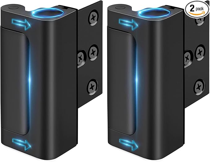Home Security Door Lock Reinforcement - Door Locks for Kids Safety Child Proof Lock for Front Door Child Safety Lock Add Extra Withstands 800 lbs Deadbolt Door Latch to Guard Patio Apartment