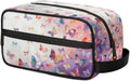 Kids Toiletry Bag for Girls - Colorful Butterflies Travel Toiletry Bag Hanging Dopp Kit Cosmetic Bag Makeup Bag Shower Shaving Bag for Toiletries Accessories