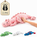 35.4" Weighted Dragon Plush Toy, 5lb Weighted Stuffed Animals, Silent Glass Beads Large Dragon Pillow for Sensory Relaxation for Kids and Adults, for Bedtime & Lounging