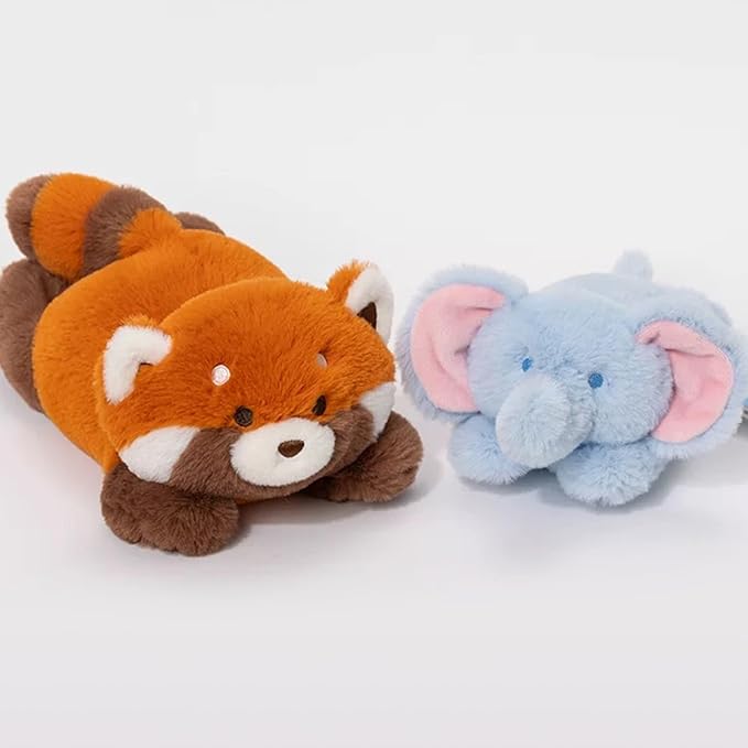 PEACH CAT Red Panda Stuffed Animal Cute Plushies Small Plush Toys Birthday Gifts for Kids Orange