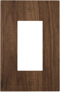 Decorative Outlet Covers Dark Brown Wood Grain 1 Gang Single Rocker Light Switch Cover Plate GFCI Wall Plates Electrical Switch Plate Cover for Farmhouse Cabin Decor