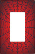 Red Spider Web Black Line Simplicity Decorative Outlet Covers 1 Gang Single Rocker Light Switch Cover Plate Wall Plates Gfci Faceplate For Kids Room Home Decor