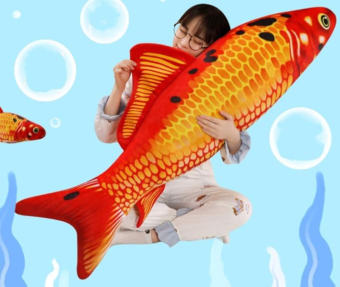 XIYUAN Giant-Simulation Fish Plush Toy/Toypillow/Stuffed Animal Toy, Used for Home Decoration Gifts, Toy Pillow (31.5 inches / 80 cm)