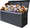SoftOwl Extra Large Toy Storage Organizer with Lid - Sturdy, Collapsible Toy Chest Storage Box Design - Toys Bin with Dividers for Kids, Nursery, Bedroom, Playroom 37"x16"x14"