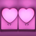 INZU Cute Night Light, Heart Night Light for Kids, LED Nightlight with Auto Dusk to Dawn Sensor, Nightlight Plug into Wall with Soft Warm Light for Bedroom, Nursery, Bathroom, Hallway (Pink 2Pack)