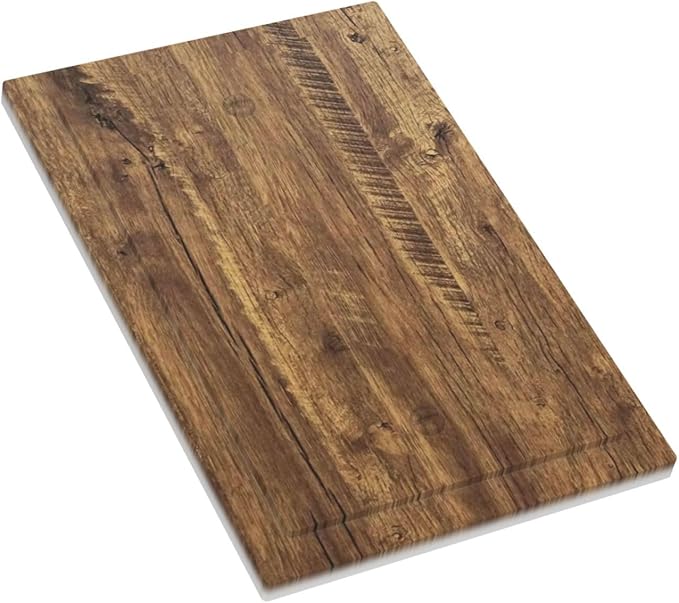 Rustic Brown Wood Distressed Wood Print Light Switch Cover Plate 1 Gang No Device Blank Electrical Wall Plates Faceplate Decorative Switch Plate Covers for Farmhouse Home Decor