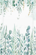 Boho Green Eucalyptus Leaf Floral Sage Flower Light Switch Cover Plate 1 Gang No Device Blank Electrical Wall Plates Faceplate Decorative Switch Plate Covers for Bedroom Living Room Decor