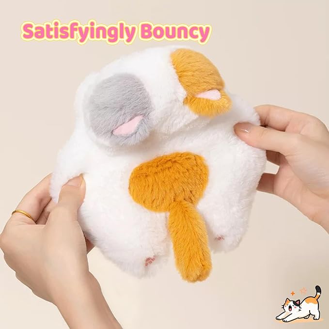 PEACH CAT Calico Cat Stuffed Animal Cute Kitten Plushies Small Plush Toys Gifts for Kids