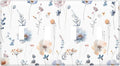 Wildflowers Plant Leaves Floral Berry Light Switch Covers Quad Toggle Electrical Faceplate 4 Gang Wall Plate Decorative Switch Plates for Bed Room Living Room Decor