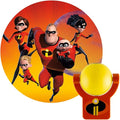 Projectables Incredibles 2 LED Night Light, Plug-in, Dusk-to-Dawn Sensor, Elastagirl, Violet, Dash, Jack-Jack, Project Image on Ceiling, Wall, or Floor, Ideal for Bedroom, Nursery, Bathroom, 41247