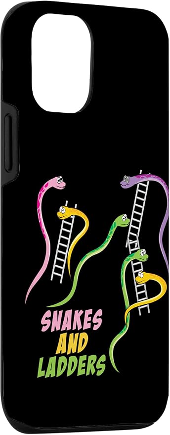 iPhone 14 Pro Snakes and Ladders Humor Board Game Gamer Womens Men Kids Case
