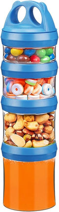 BeneLabel Stackable Food Storage Containers with Twist Lock System - BPA-Free Tritan Containers for Travel, Formula, Protein Powder, Snacks - Leakproof & Dishwasher Safe - 31 oz (Blue)
