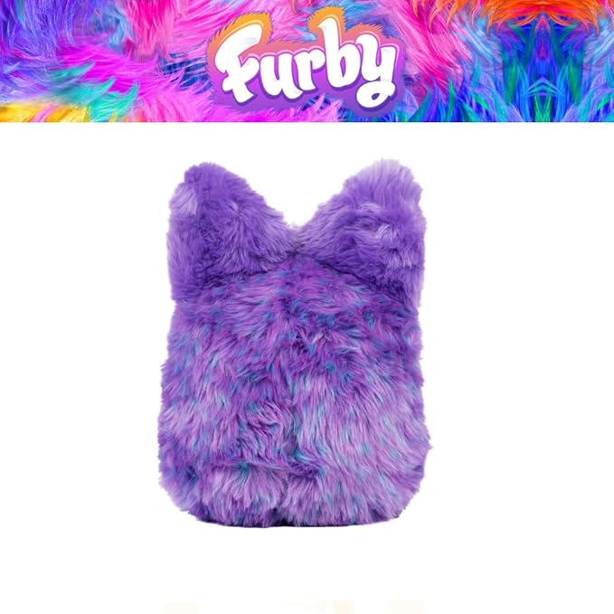 Furby Purple Plush Cuddle Pillow, Super Soft & Cozy, (Officially Licensed Product) By Franco Collectibles
