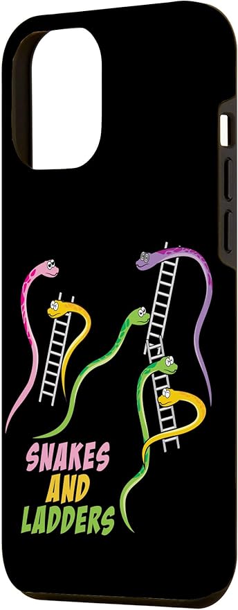 iPhone 12 Pro Max Snakes and Ladders Humor Board Game Gamer Womens Men Kids Case