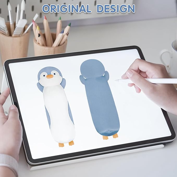 Dalmao 22 inch Long Penguin Body Pillow for Kids, Big Penguin Stuffed Animal Plush Toys, Cute Cuddle Pillow Gift for Kids, Girls, Girlfriends, Birthday