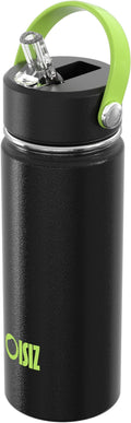 OISIZ 18oz Kids Water Bottle with Straw Lid, Vacuum Insulated Water Bottle Stainless Steel Bottles for Kids for School, Leakproof Water cups, BPA Free and Keep Cold for 24 Hours,Easy to Clean