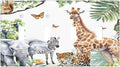 Elephant Giraffe Jungle Animals Leopard Zoo Light Switch Covers Quad Toggle Electrical Faceplate 4 Gang Wall Plate Decorative Switch Plates Cover for Kids Room Nursery Decor