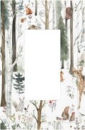 Snow Bear Fox Deer Forest Squirrel Wild Life Animal Decorative Outlet Covers 1 Gang Single Rocker Light Switch Cover Plate Wall Plates GFCI Faceplate for Farmhouse Kids Room Decor