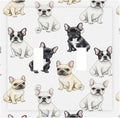 French Bulldog Watercolor Double Toggle Switch Cover - 2-Gang Standard US Size Playful Frenchie Puppy Light Switch Covers, Chic Pattern for Pet Owners Decor