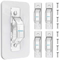 4 Pack Light Switch Cover Guard,Light Switch Lock With Glow In The Dark Effect, Child Proof Wall Switch Cover Keeps Lights or Switches from Being Accidentally Turned ON or OFF （Clear)