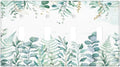 Boho Green Eucalyptus Leaf Floral Sage Flower Light Switch Covers Quad Toggle Electrical Faceplate 4 Gang Wall Plate Decorative Switch Plates Cover for Bedroom Living Room Decor